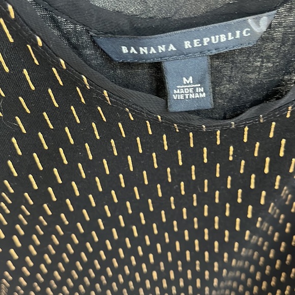 Banana Republic Black Beaded Top - Medium - Picture 8 of 8